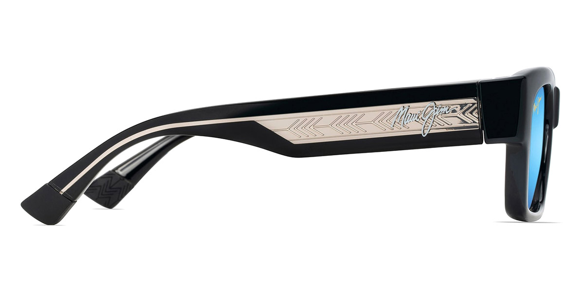 Color: Shiny Black with Trans Light Gray (MM642-033) - Maui Jim MJIMM642-03353