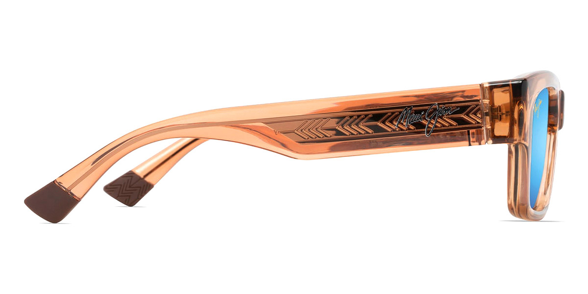 Color: Shiny Trans Light Tan (MM642-036) - Maui Jim MJIMM642-03653