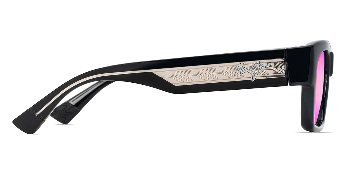 Color: Shiny Black with Trans Light Gray (MM642-037) - Maui Jim MJIMM642-03753