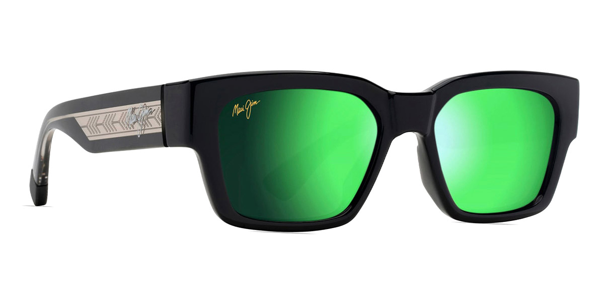 Color: Shiny Black with Trans Light Gray (MM642-045) - Maui Jim MJIMM642-04553