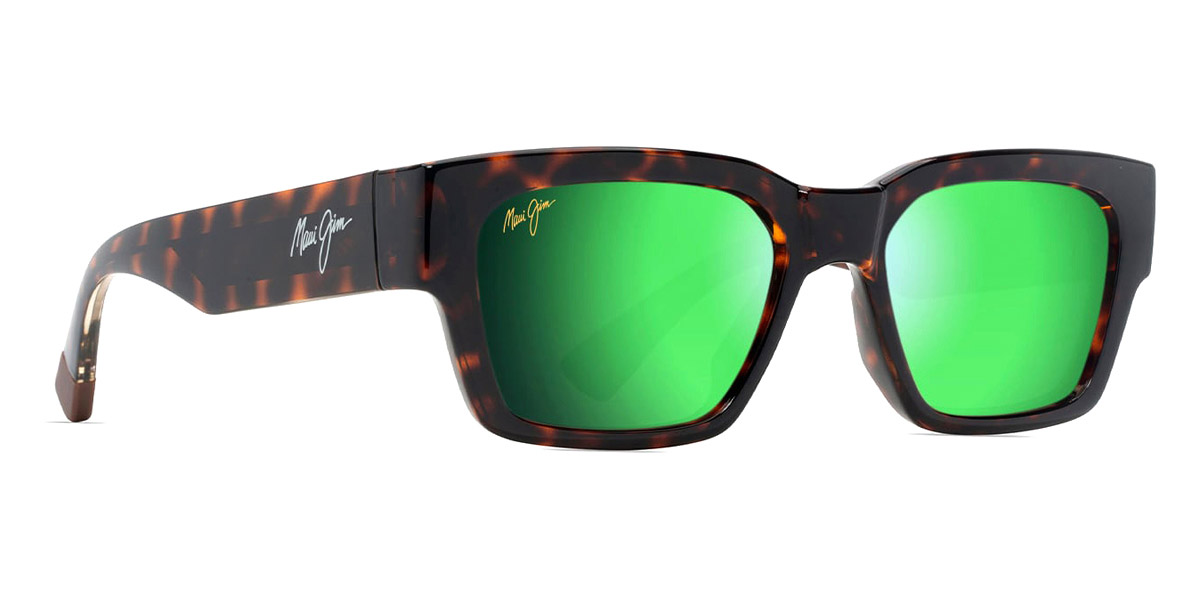 Color: Shiny Dark Havana with Trans Yellow (MM642-046) - Maui Jim MJIMM642-04653