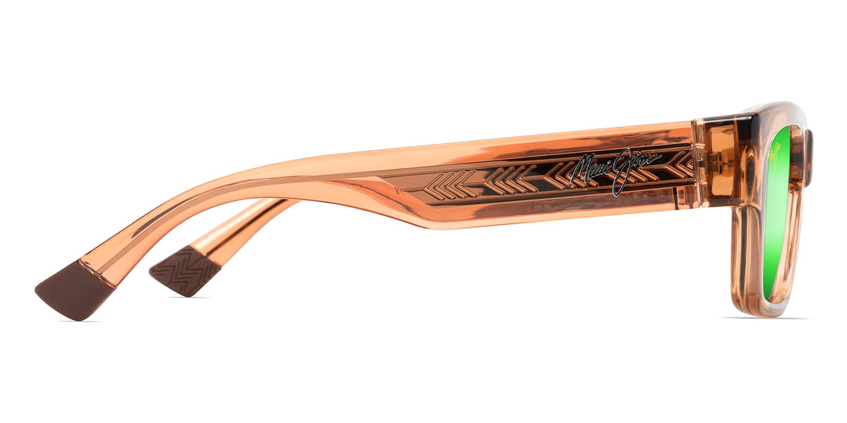 Color: Shiny Trans Light Tan (MM642-048) - Maui Jim MJIMM642-04853