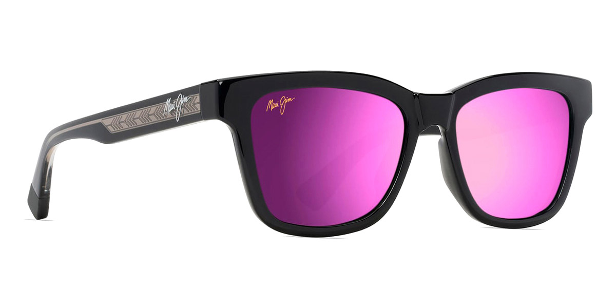 Color: Shiny Black with Trans Light Gray (MM644-033) - Maui Jim MJIMM644-03352