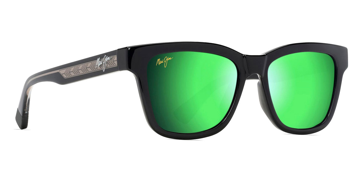 Color: Shiny Black with Trans Light Gray (MM644-041) - Maui Jim MJIMM644-04152