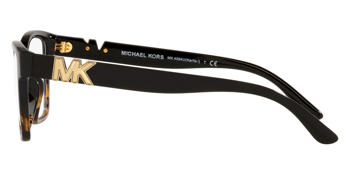 Michael Kors™ Karlie I Mk4094u 3912 51 Black Dark Tortoise Eyeglasses