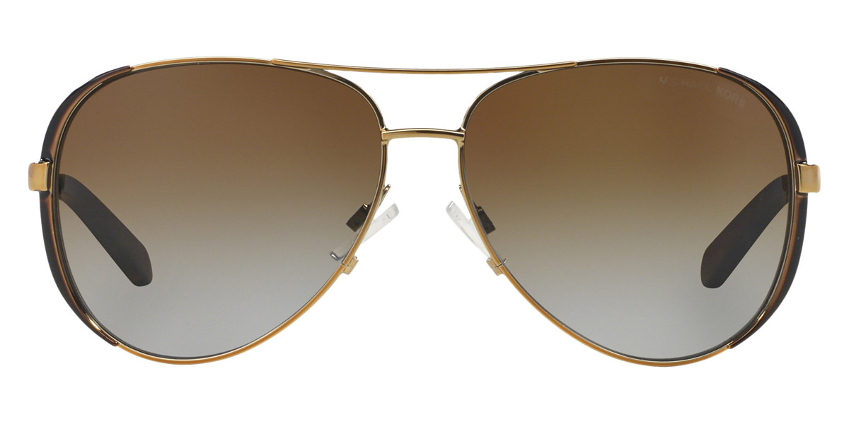 Michael Kors™ Chelsea MK5004 1014T5 59 Gold/Dark Chocolate Brown Sunglasses
