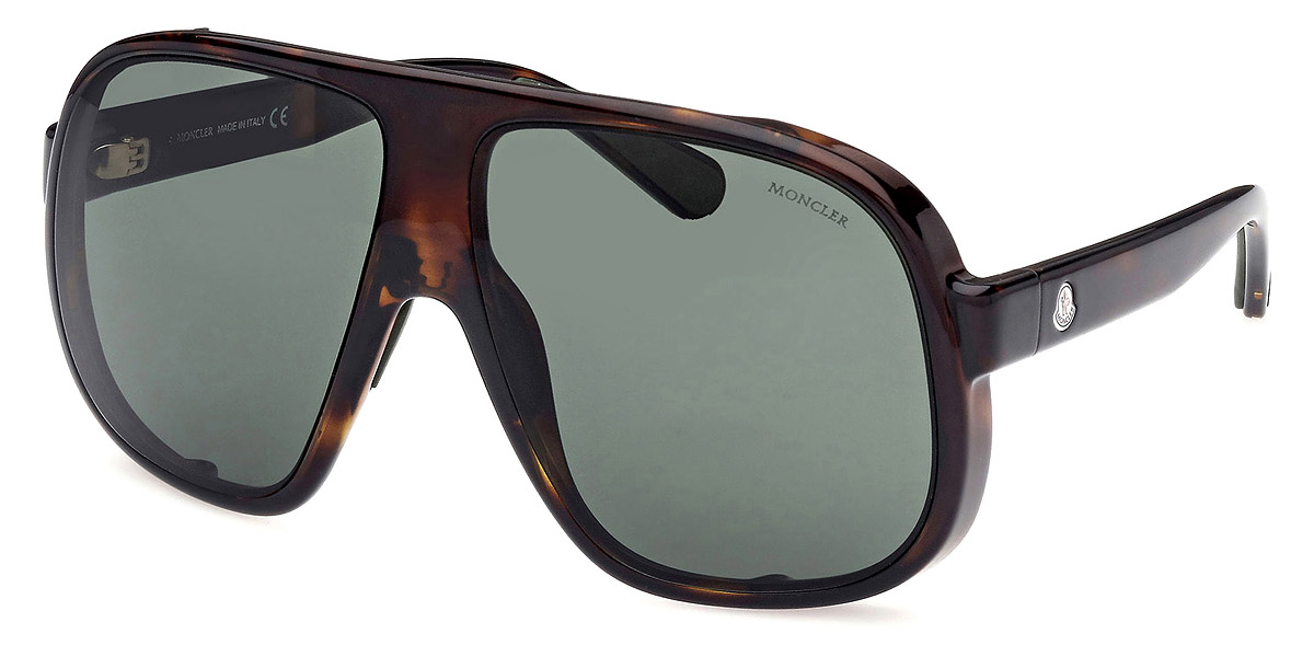 Color: Shiny Classic Dark Havana (52N) - Moncler ML0206Diffractor52N66