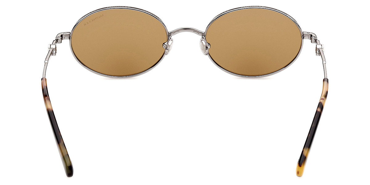 Color: Shiny Light Ruthenium/Olive Havana (14N) - Moncler ML0224Tatou14N52