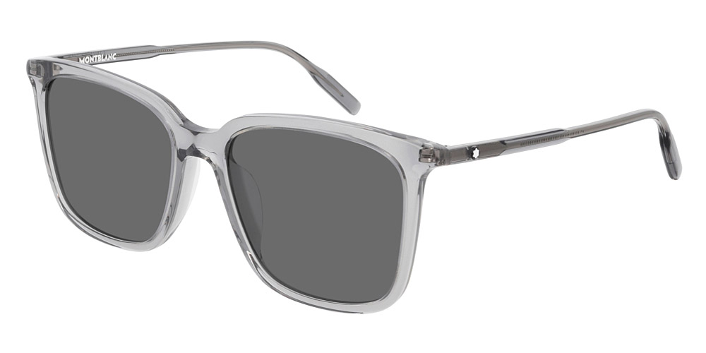 Montblanc™ MB0084SK 003 56 Gray Sunglasses