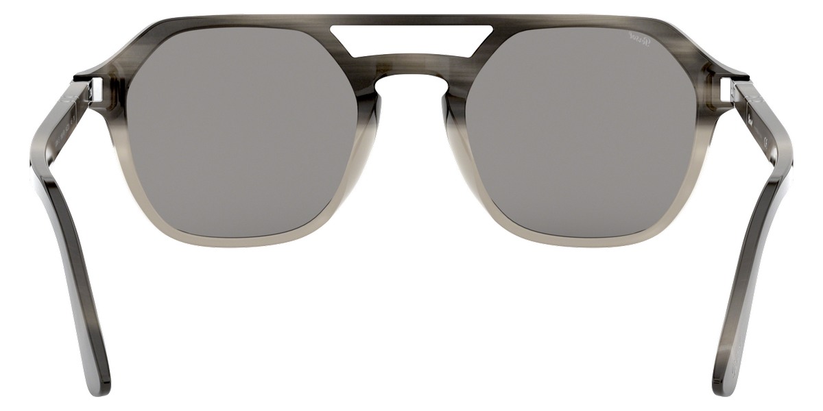 Color: Striped Gray Gradient Opaline Beige (1065R5) - Persol PO3206S1065R554