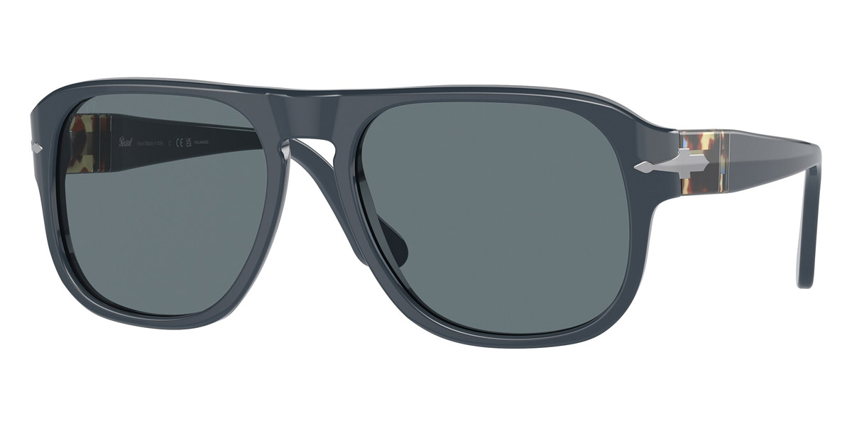 Color: Dusty Blue/Tortoise Azure/Brown/Blue Dust (11893R) - Persol PO3310S11893R57