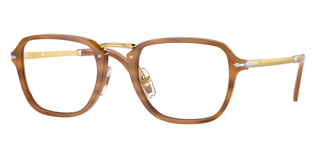 Color: Striped Brown/Gold (960) - Persol PO3331V96052