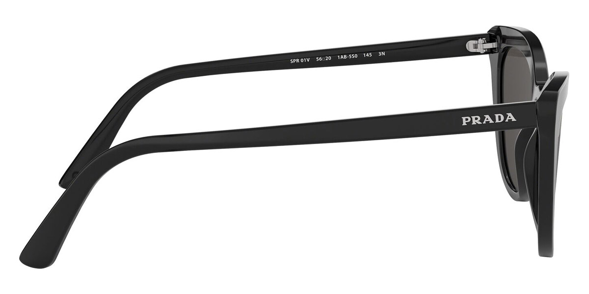 Prada™ Catwalk PR 01VS 1AB5S0 56 Black Sunglasses