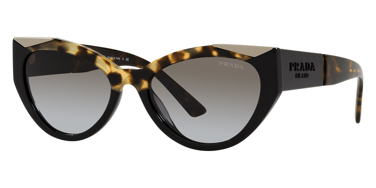 Color: Black/Medium Havana (01M0A7) - Prada PR03WS01M0A755