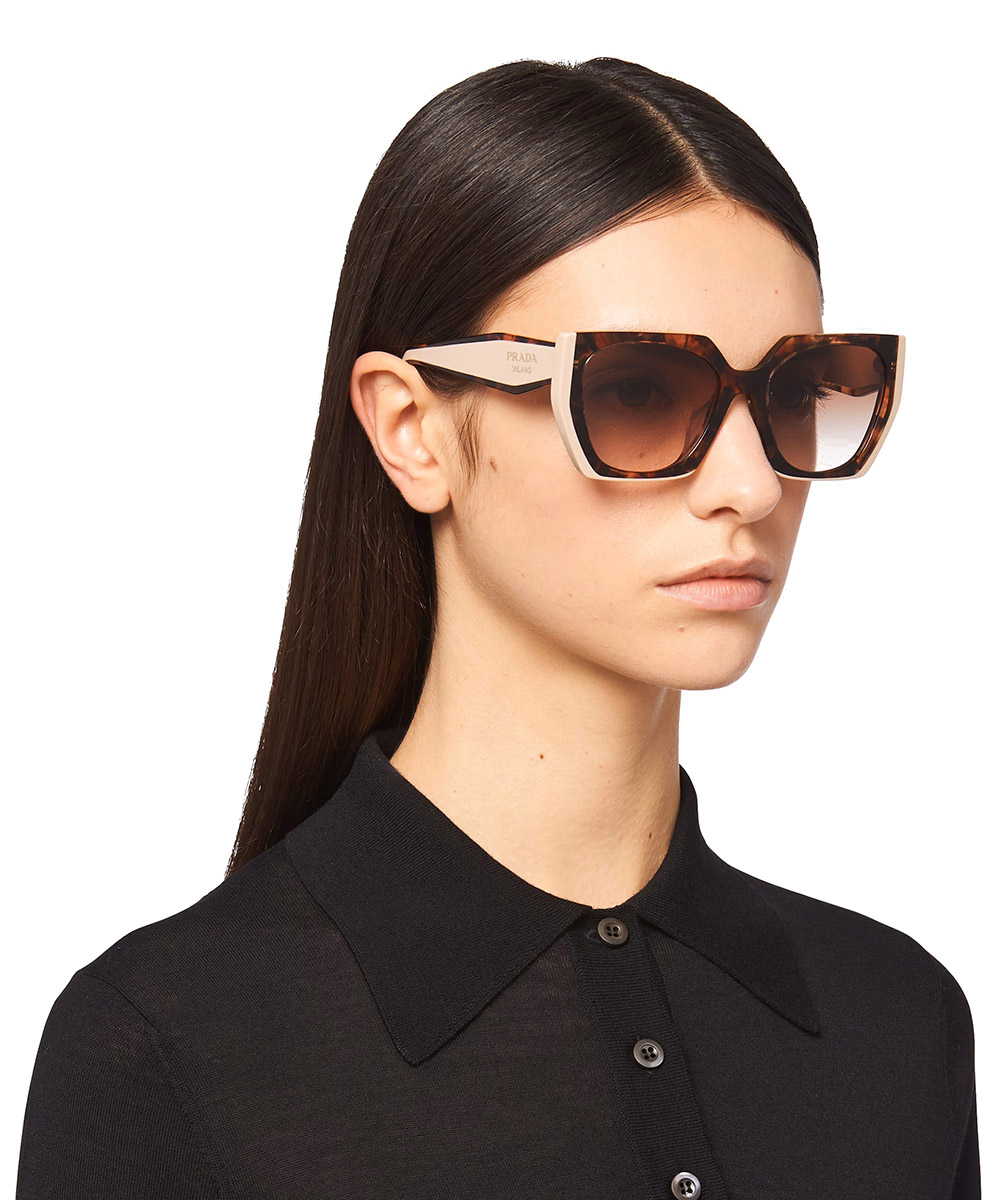 Color: Black/Medium Tortoise (3890A7) - Prada PR15WS3890A754