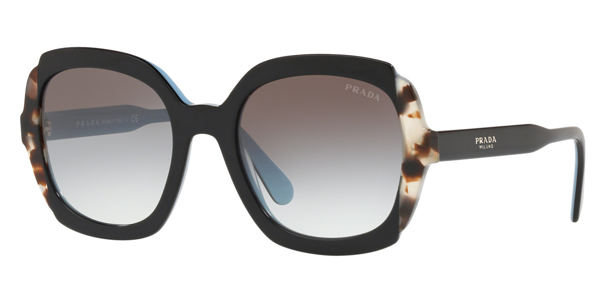 Color: Black Azure/Spotted Brown (KHR0A7) - Prada PR16USKHR0A754