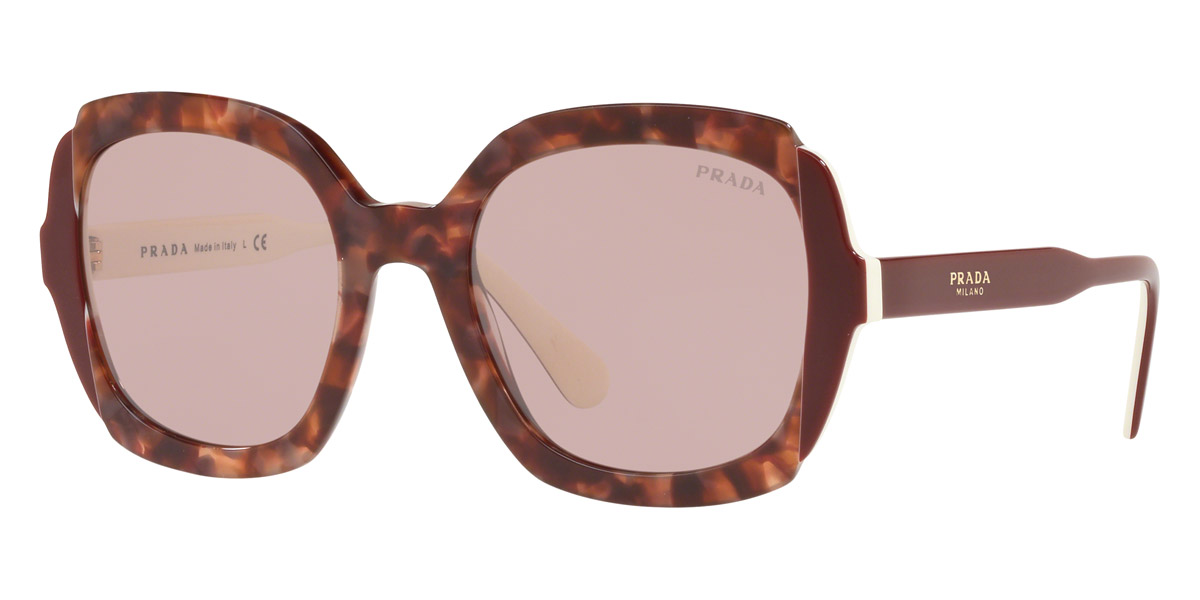 Color: Pink Havana/Top Bordeaux Ivory (CDK214) - Prada PR16USCDK21454