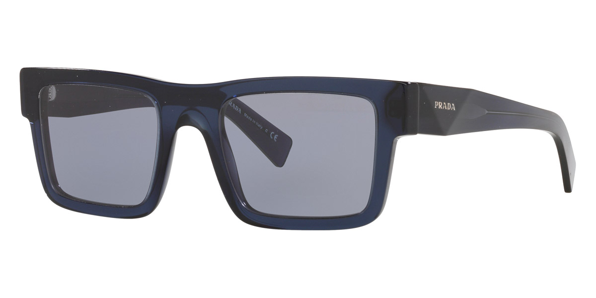Prada™ Symbole PR 19WS 08Q420 52 Crystal Blue Sunglasses