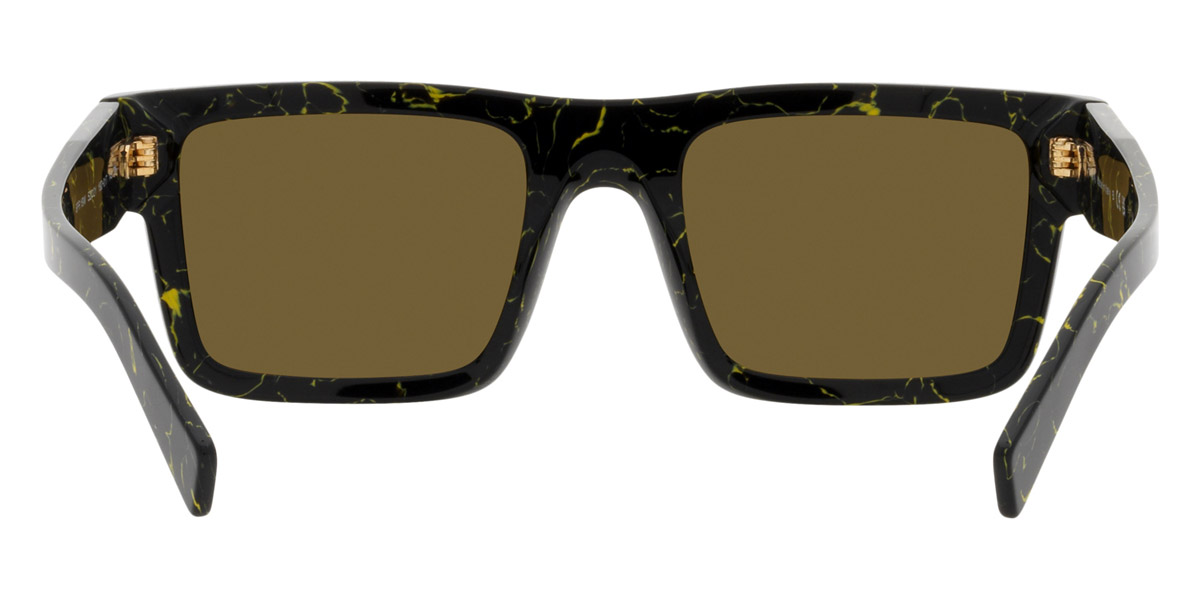 Color: Black/Yellow Marble (19D01T) - Prada PR19WS19D01T52