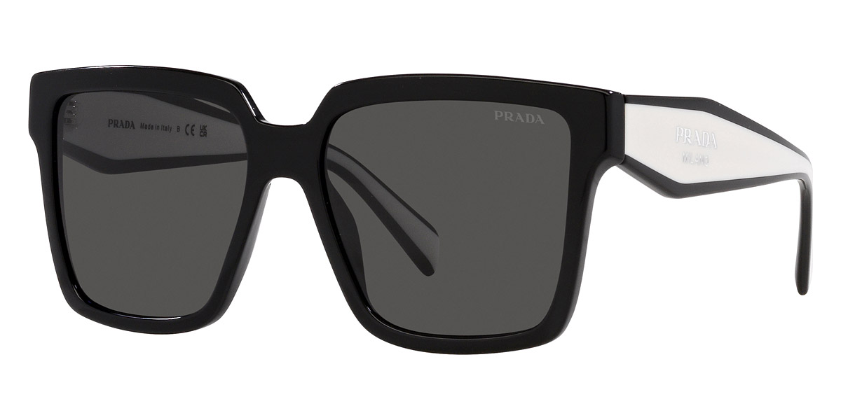 Color: Black and Black/Talc (1AB5S0) - Prada PR24ZS1AB5S056