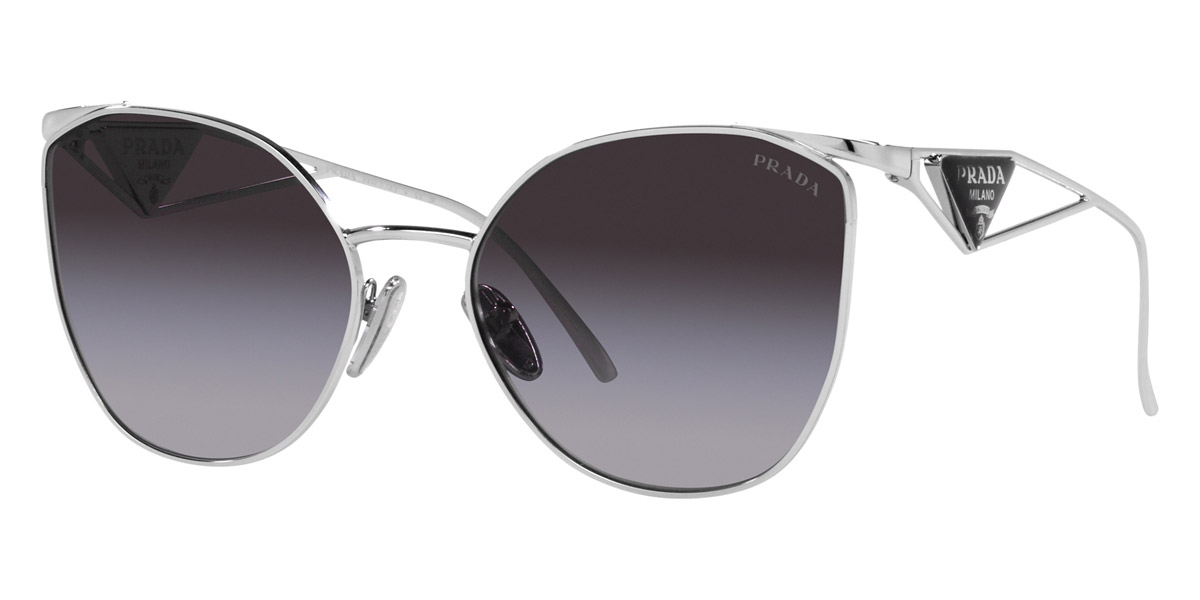 Prada PR 50ZS 1BC09S 59 Silver Sunglasses