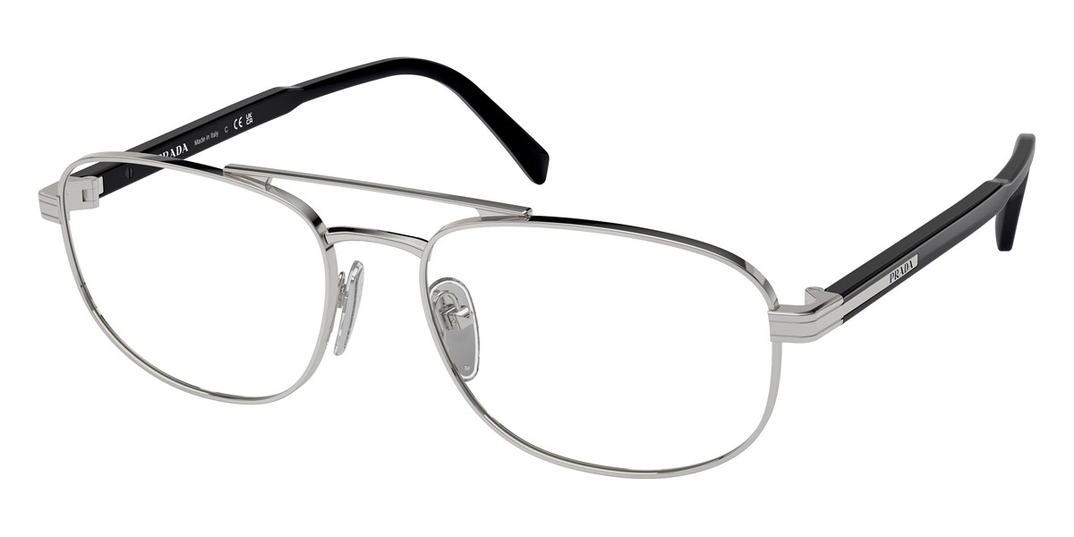 Color: Silver/Black (1BC1O1) - Prada PRA56V1BC1O157