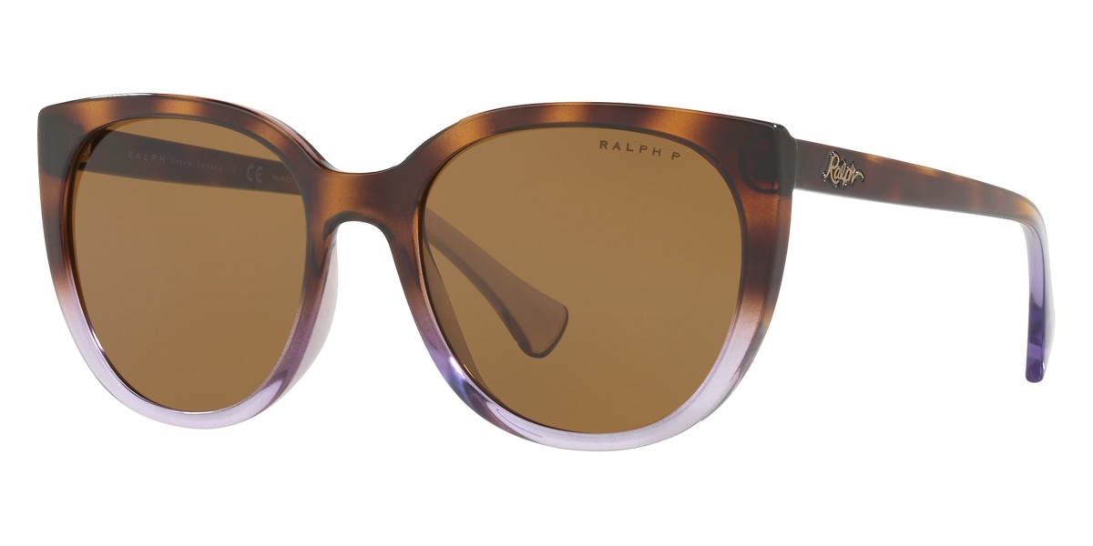 Color: Top Havana Gradient on Transparent Violet (573683) - Ralph Lauren RA524957368355