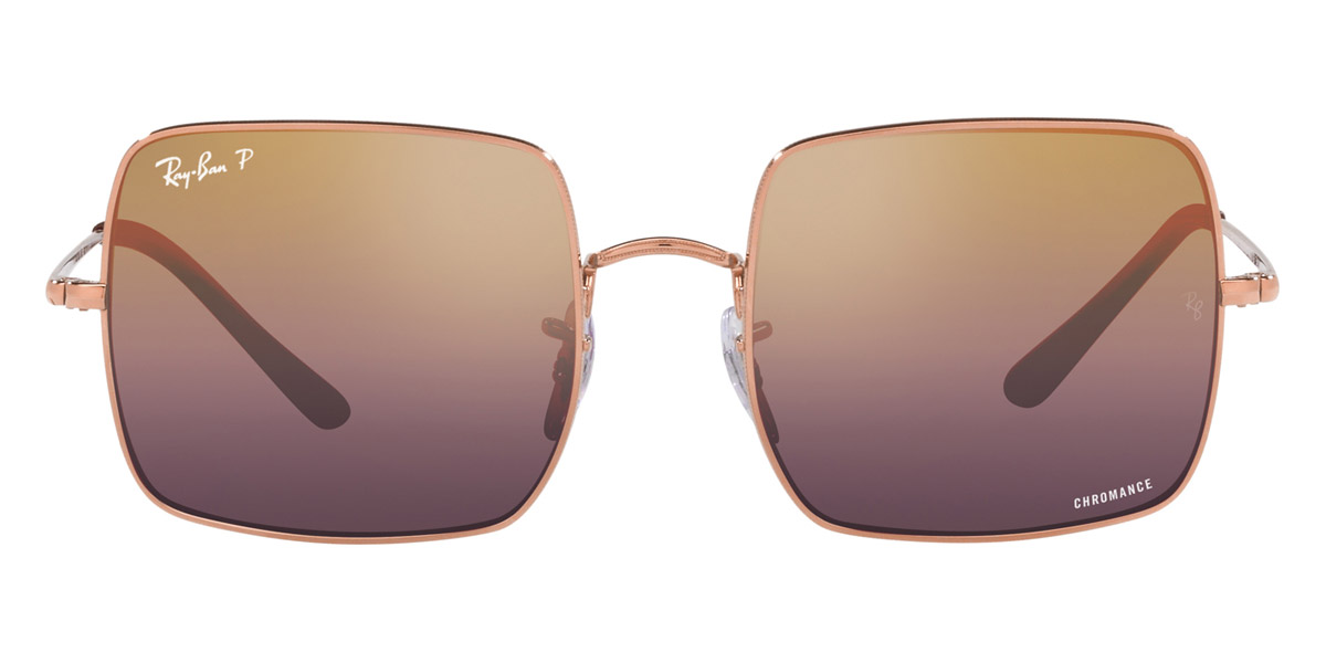 Ray-Ban™ Square RB1971 9202G9 54 Rose Gold Sunglasses