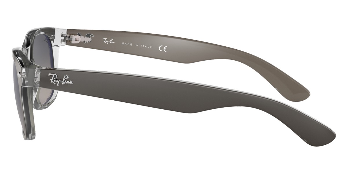 Ray-Ban™ New Wayfarer RB2132 614371 52 Gunmetal On Transparent Sunglasses