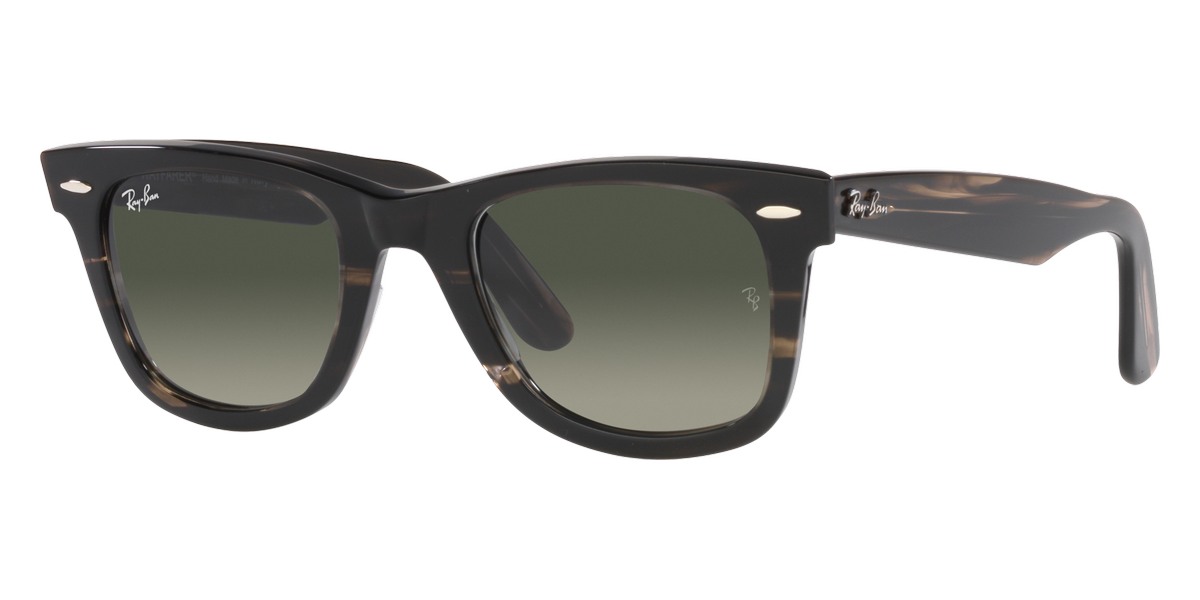 Color: Striped Gray (136071) - Ray-Ban RB2140F13607152