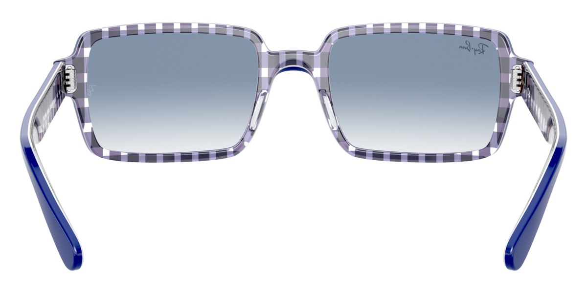 Color: Blue On Vichy Blue/White (13193F) - Ray-Ban RB218913193F54