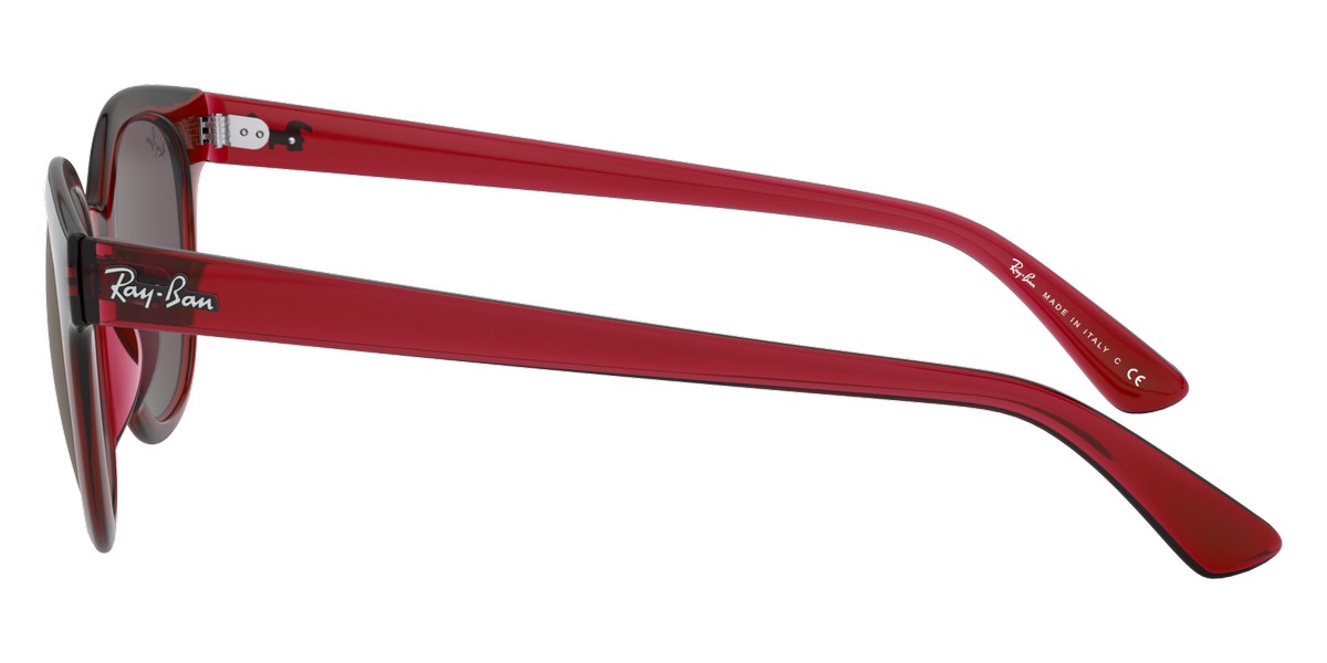 Color: Transparent Red (645193) - Ray-Ban RB432464519350