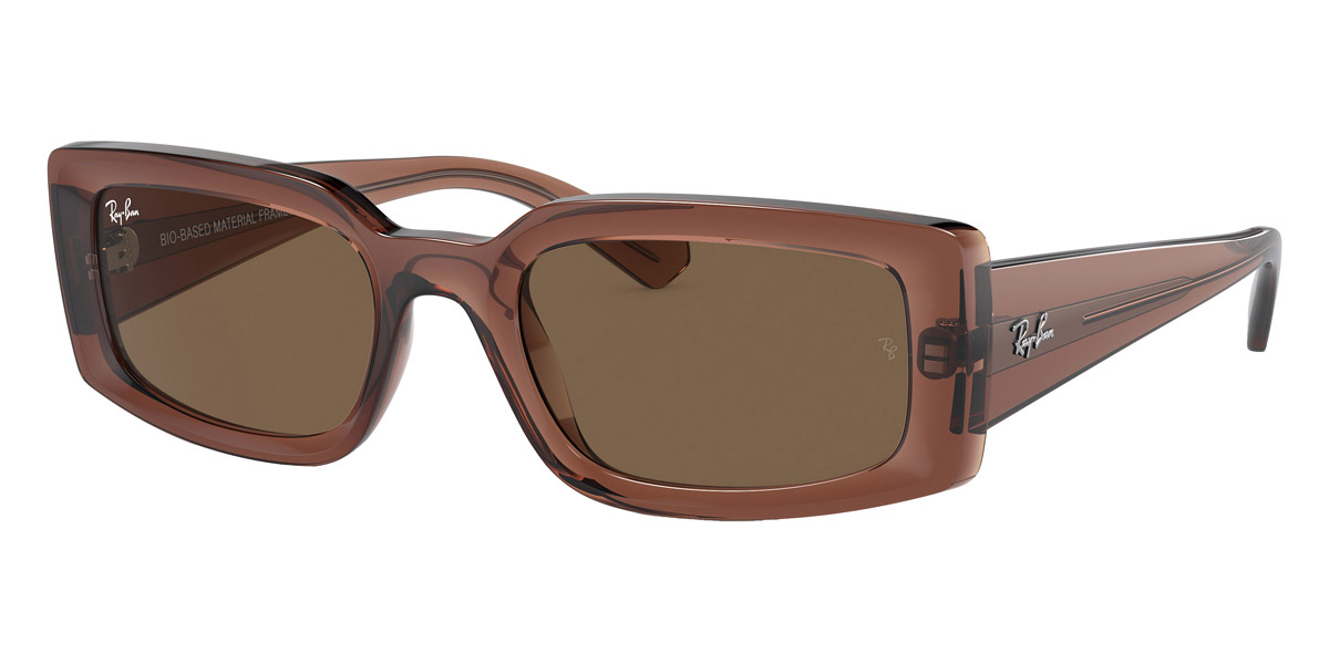 Color: Transparent Brown (667873) - Ray-Ban RB439566787354