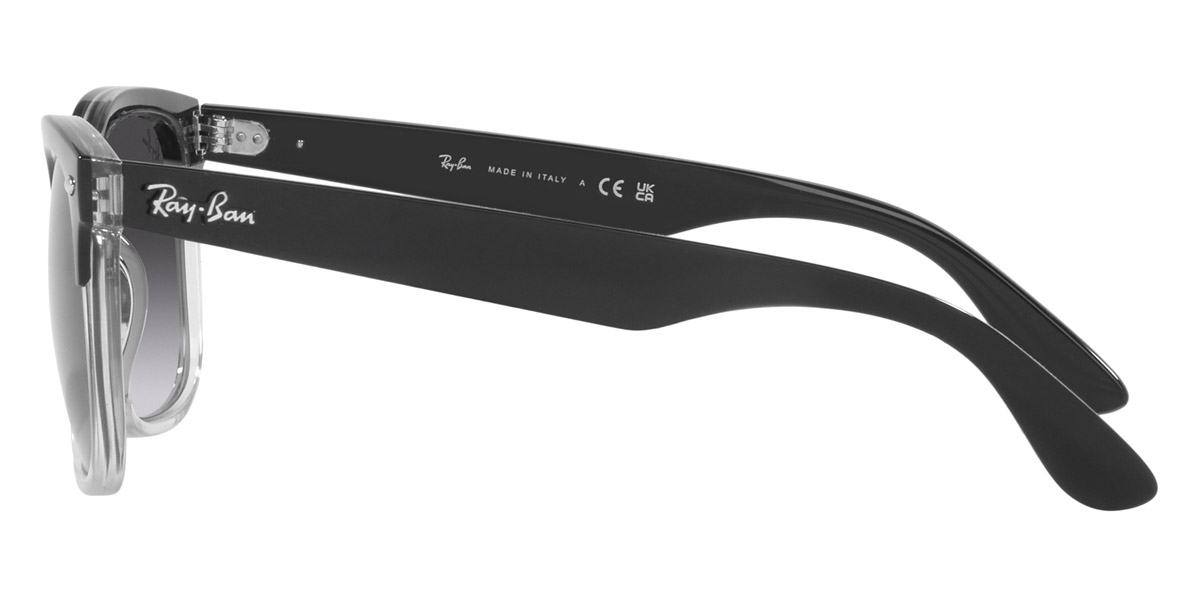 Color: Black on Transparent (66308G) - Ray-Ban RB448766308G54