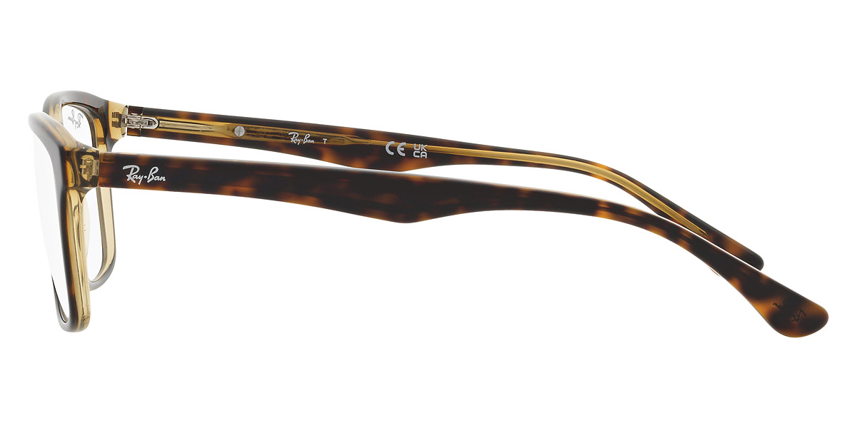 Color: Havana on Transparent Yellow (8285) - Ray-Ban RX5279828555