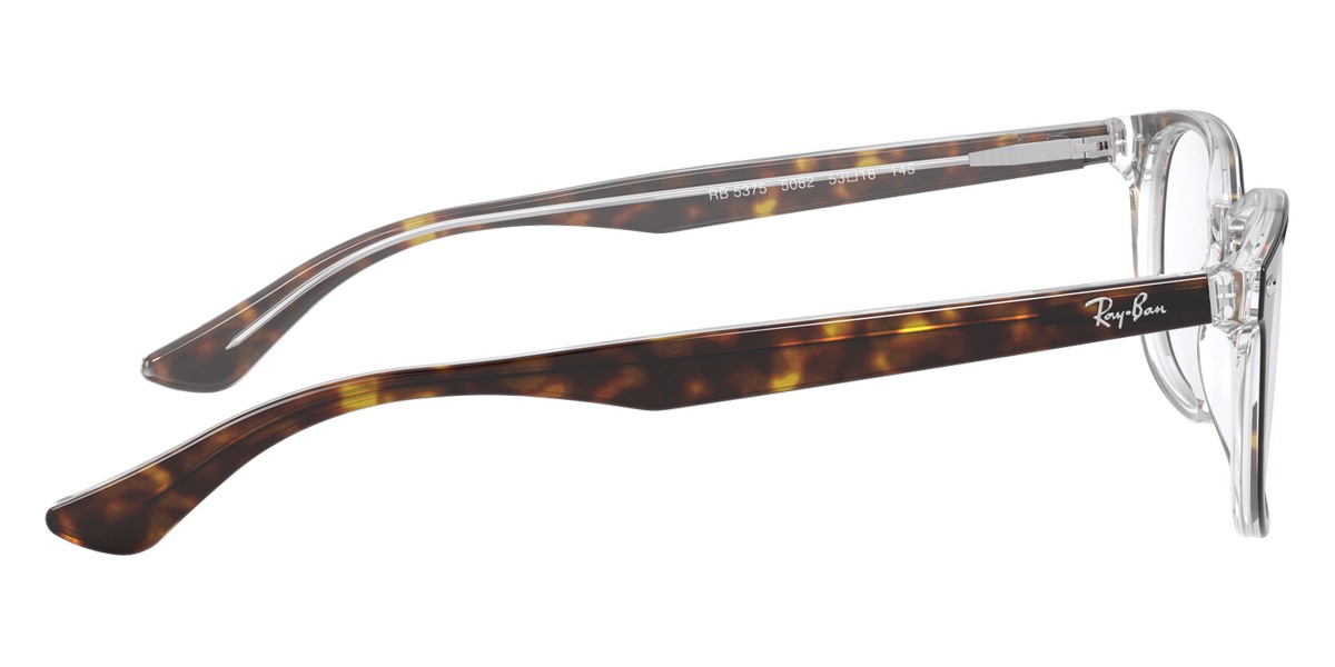 Color: Havana On Transparent (5082) - Ray-Ban RX5375508251