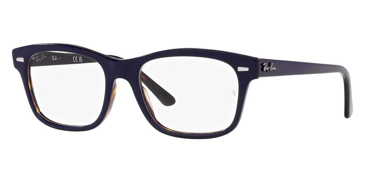 Color: Blue on Havana (8283) - Ray-Ban RX5383F828354