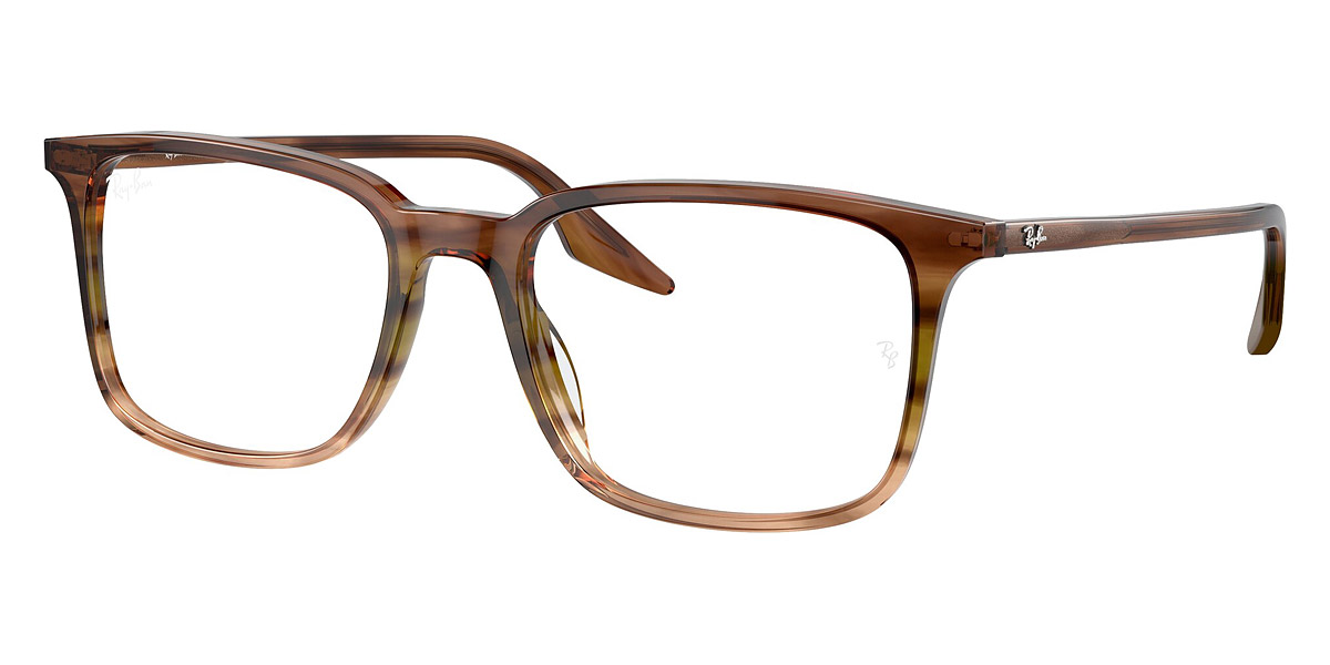 Color: Striped Brown and Green (8255) - Ray-Ban RX5421F825553