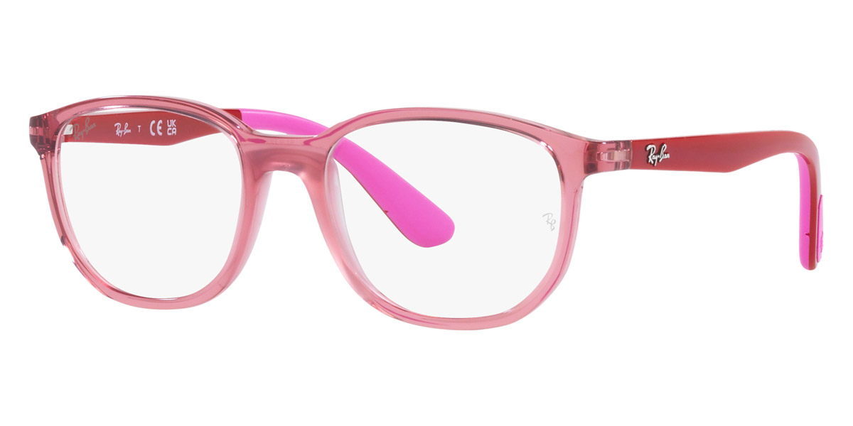 Color: Transparent Pink on Rubber Pink (3777) - Ray-Ban RY1619377747