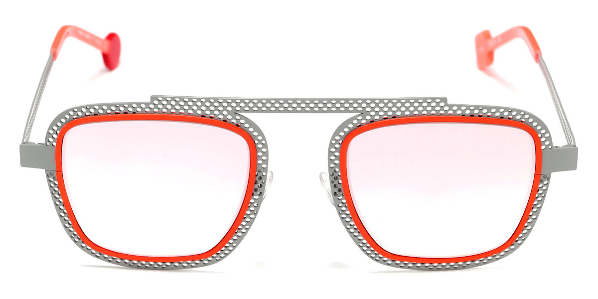 Color: Perforated Satin Gray/Neon Orange Satin (655) - Sabine Be SBEBOYHOLES655197752