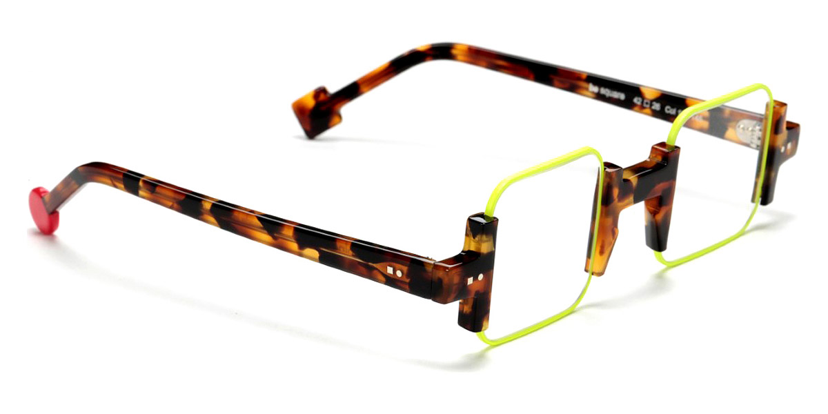 Color: Shiny Fawn Tortoise/Satin Neon Yellow (10) - Sabine Be SBESQU1080142