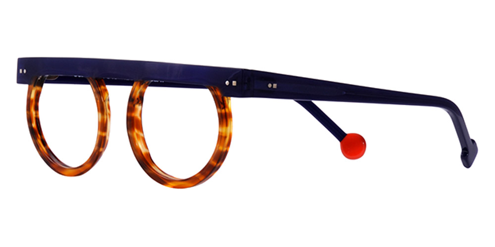 Color: Shiny Navy Blue/Shiny Blond Veined Tortoise (101) - Sabine Be SBESTR10193146