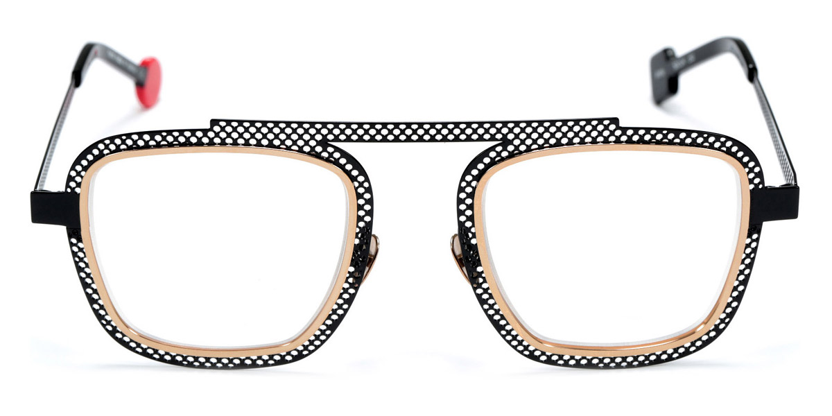 Color: Glossy Black Perforated/Polished Rose Gold (656) - Sabine Be SBEBOYHOLE656197852