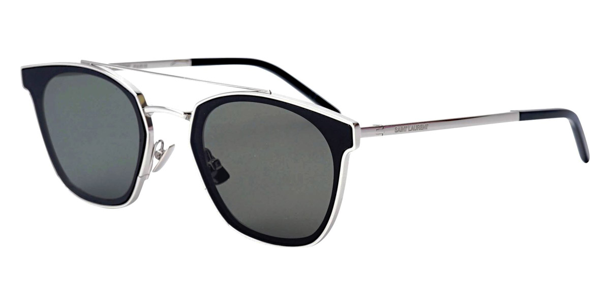 Color: Silver (005) - Saint Laurent SL28METAL00561