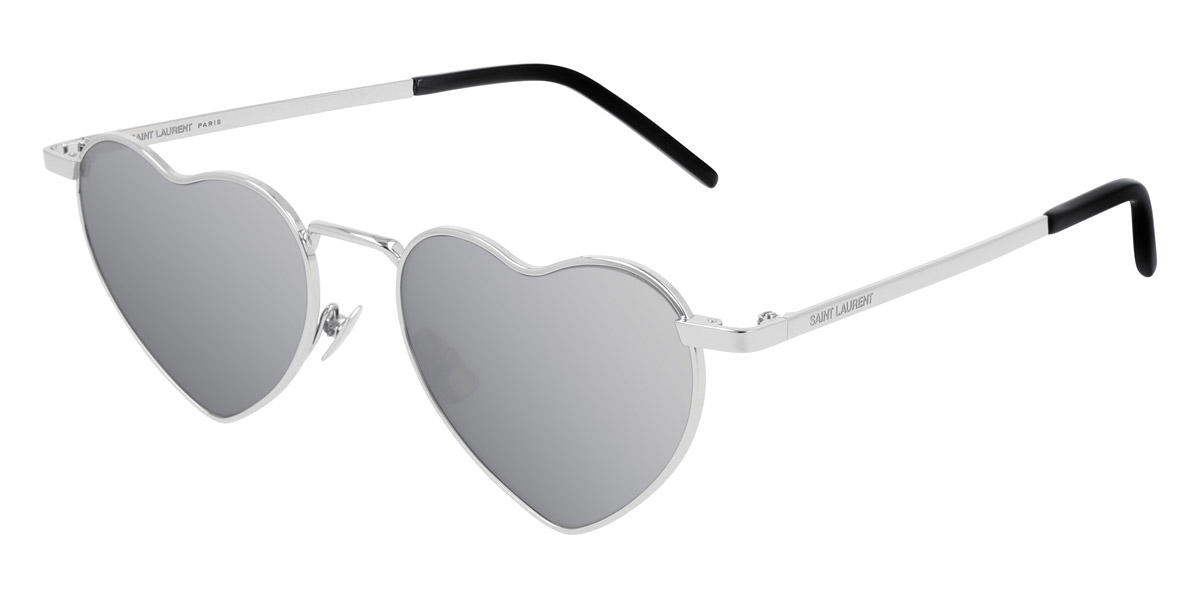 Color: Silver (003) - Saint Laurent SL301LOULOU00352