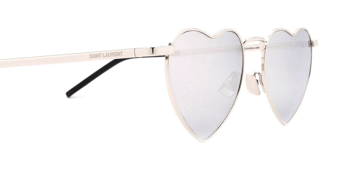 Color: Silver (003) - Saint Laurent SL301LOULOU00352