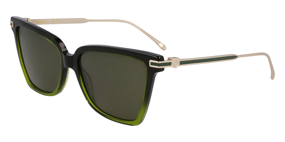 Color: Gradient Transparent Dark Green (316) - Salvatore Ferragamo SFGSF2036S31656