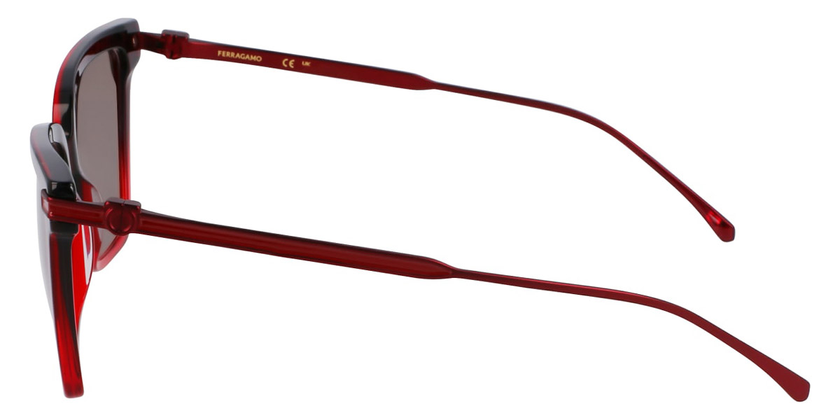 Color: Gradient Transparent Dark Red (615) - Salvatore Ferragamo SFGSF2036S61556