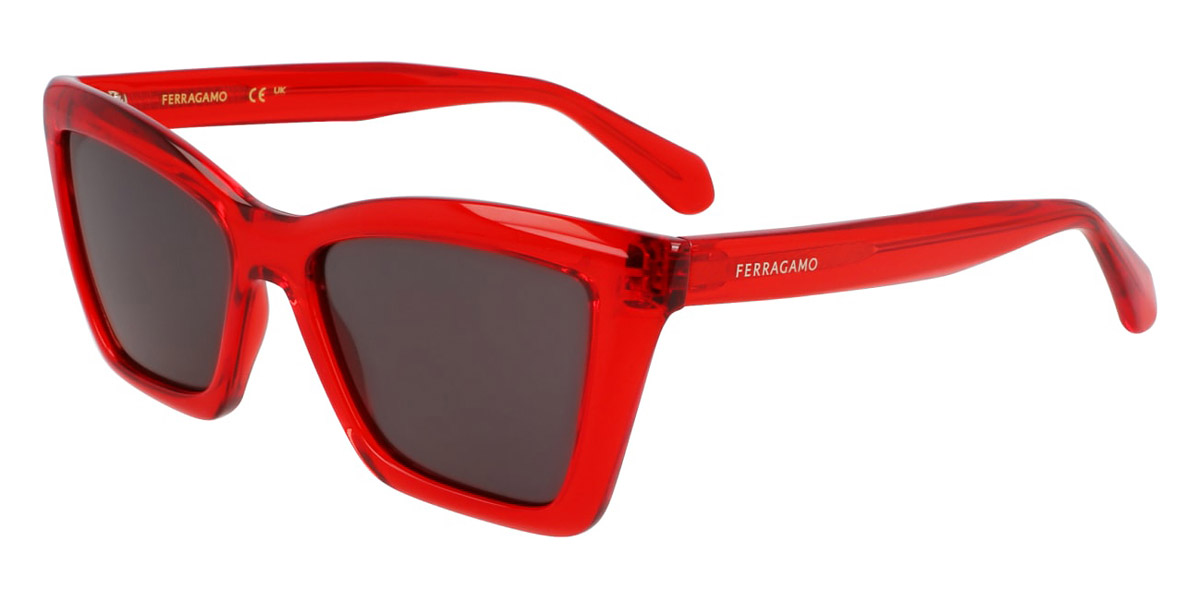 Color: Transparent Red (616) - Salvatore Ferragamo SFGSF2039SE61653