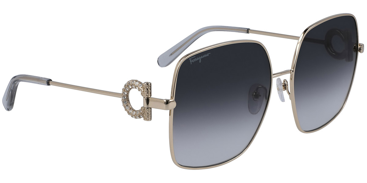 Color: Light Gold/Gray Gradient (738) - Salvatore Ferragamo SFGSF243SR73859